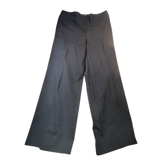 Chicos Pants - Chicos Black Wide Leg Pants High Rise wide leg Dress Trousers Size 1 work basic